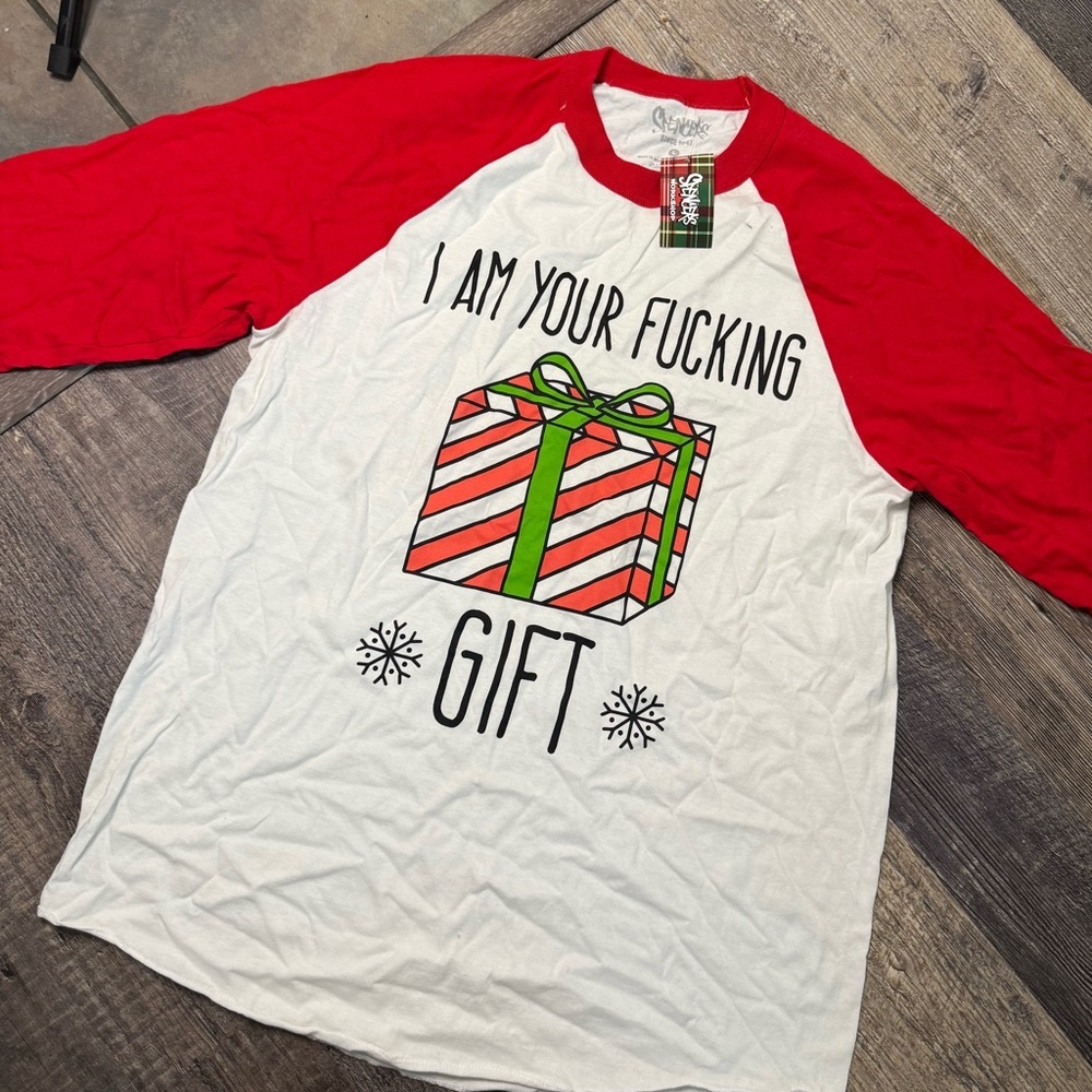 Spencer's Red and White Raglan Tee